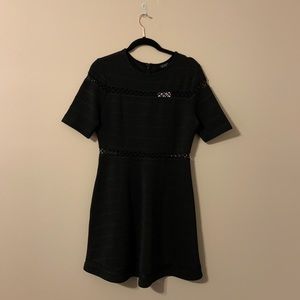 Black laser cut detail TOPSHOP dress